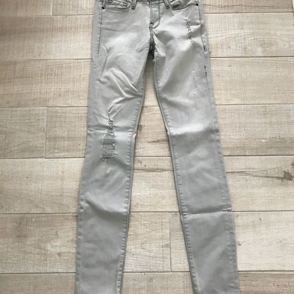 Frame Skinny Jeans Sz 24 Gray Distressed Jeans - Picture 1 of 8